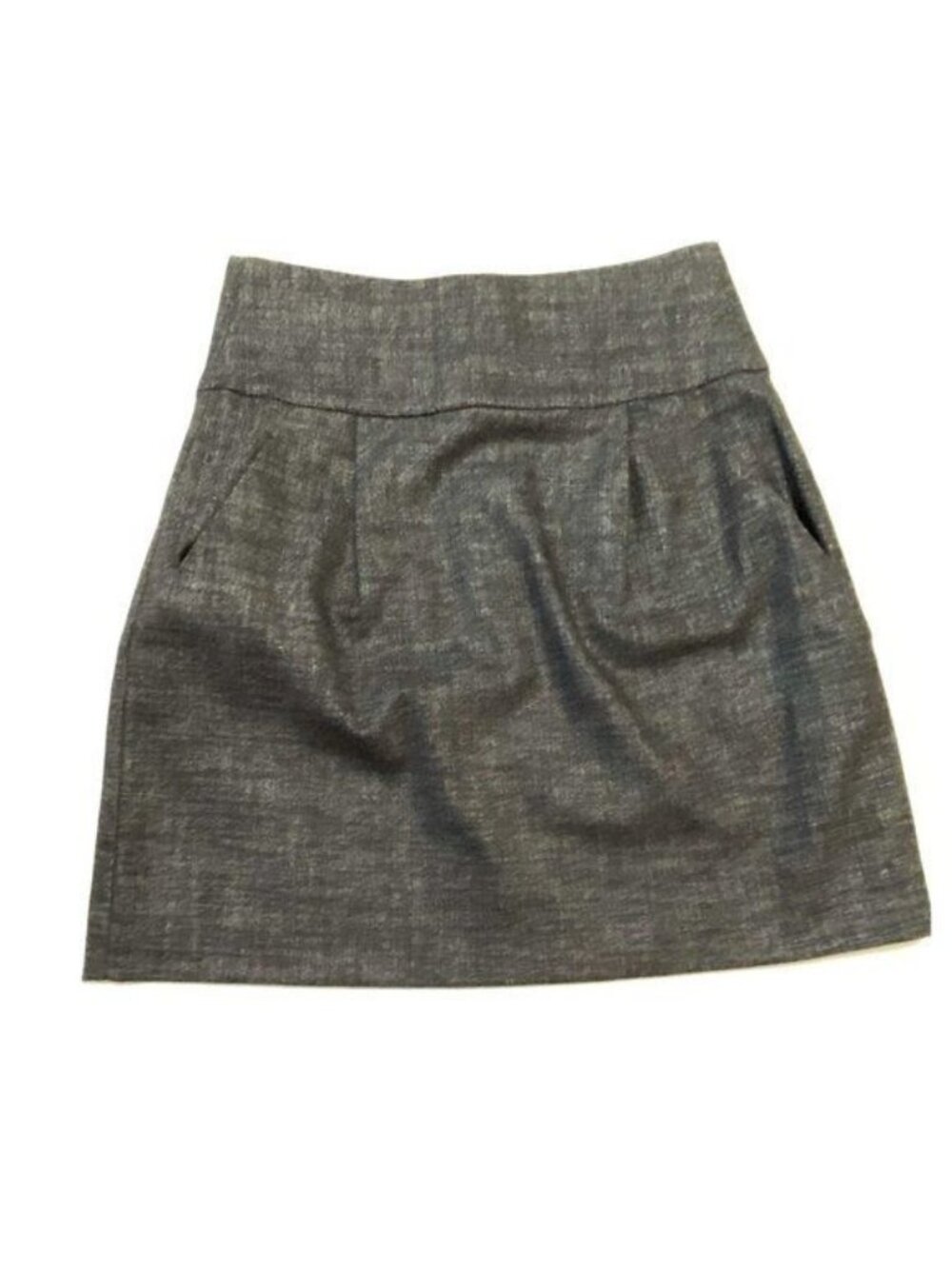 Theory gray A line textured wool blend skirt Size 2